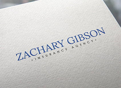 Zachary Gibson Insurance Agency logo printed on paper